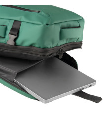 Zaino Travel Backpack Drop2Go - 30 x 15 x 45 cm - gomma - verde - In Tempo Zaino Travel Backpack Drop2Go - 30 x 15 x 45 cm - gomma - verde - In Tempo
