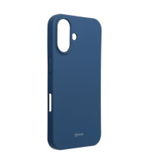 Cover in silicone Blu navy per Iphone 16 ROAR Custodia Colorful Jelly altissima qualità, materiale flessibile e antiscivolo
