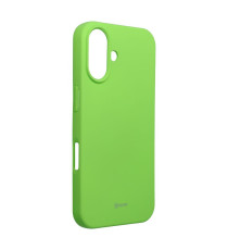 Cover in silicone Verde lime per Iphone 16 ROAR Custodia Colorful Jelly altissima qualità, materiale flessibile e antiscivolo