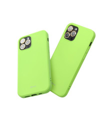 Cover in silicone Verde lime per Iphone 16 Plus ROAR Custodia Colorful Jelly altissima qualità materiale flessibile antiscivolo