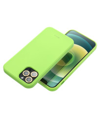 Cover in silicone Verde lime per Iphone 16 Pro ROAR Custodia Colorful Jelly altissima qualità materiale flessibile antiscivolo