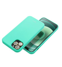 Cover in silicone Verde menta per Iphone 16 Pro ROAR Custodia Colorful Jelly altissima qualità flessibile antiscivolo