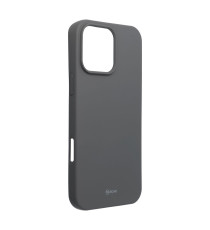 Cover in silicone Grigio per Iphone 16 Pro ROAR Custodia Colorful Jelly altissima qualità materiale flessibile antiscivolo