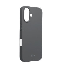 Cover in silicone Grigio per Iphone 16 Custodia Colorful Jelly altissima qualità materiale flessibile antiscivolo