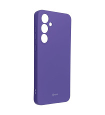 Cover in silicone Viola per Galaxy S24 FE ROAR Custodia Colorful Jelly altissima qualità, materiale flessibile e antiscivolo