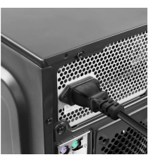 Cavo di alimetazione universale Linq EU2A con spina Schuko a 3 poli per Computer, Monitor e Stampante, cavo 1,8mt