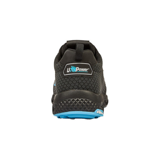 Calzatura di sicurezza Stinger Red Ego S3S ESD - numero 38 - nero/azzurro - U-Power Calzatura di sicurezza Stinger Red Ego S3S ESD - numero 38 - nero/azzurro - U-Power