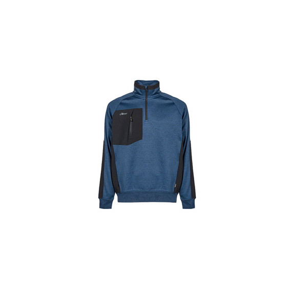 Felpa mezza zip Leeds - taglia L - blu - U-Power Felpa mezza zip Leeds - taglia L - blu - U-Power