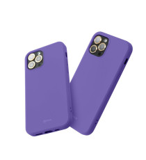 Cover in silicone Viola per Galaxy S24 Ultra ROAR Custodia Colorful Jelly altissima qualità, materiale flessibile e antiscivolo