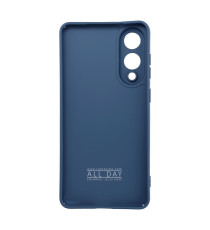 Cover in silicone Blu navy per Galaxy S25 Edge ROAR Custodia Colorful Jelly altissima qualità materiale flessibile antiscivolo