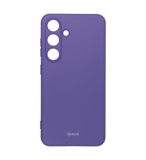 Cover in silicone Viola per Galaxy S25 ROAR Custodia Colorful Jelly altissima qualità, materiale flessibile e antiscivolo