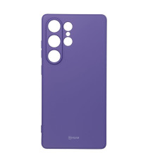 Cover in silicone Viola per Galaxy S25 Ultra ROAR Custodia Colorful Jelly altissima qualità, materiale flessibile e antiscivolo