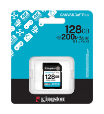 Scheda SDXC U3 e V30 Kingston 128gb SDG4/128GB Scheda di memoria Canvas Go SD,UHS-I velocità di trasferimento fino a 200MB/s Scheda SDXC U3 e V30 Kingston 128gb SDG4/128GB Scheda di memoria Canvas Go SD,UHS-I velocità di trasferimento fino a 200MB/s