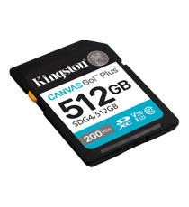 Scheda SDXC U3 e V30 Kingston 512gb SDG4/512GB Scheda di memoria Canvas Go SD,UHS-I velocità di trasferimento fino a 200MB/s Scheda SDXC U3 e V30 Kingston 512gb SDG4/512GB Scheda di memoria Canvas Go SD,UHS-I velocità di trasferimento fino a 200MB/s