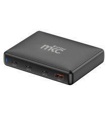 Caricatore USB -  140W -  3 USB-C + 1 USB-A - Nero -MKC Melchioni