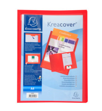 Cartella di presentazione Kreacover - in PP - 2 alette - colori assortiti - A4 - Exacompta Cartella di presentazione Kreacover - in PP - 2 alette - colori assortiti - A4 - Exacompta