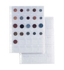 Buste forate Ercole - PVC liscio - 21x 29,7 cm - porta monete - 30 tasche - Sei Rota - conf. 10 pezzi