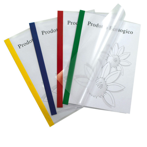 Cartellina Poli 200 - 21 x 29,7 cm - PP - trasparente buccia - dorso blu - Sei Rota - conf. 10 pezzi Cartellina Poli 200 - 21 x 29,7 cm - PP - trasparente buccia - dorso blu - Sei Rota - conf. 10 pezzi