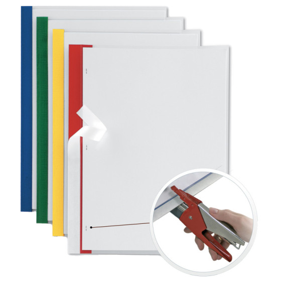 Cartellina Poli 200 - 21 x 29,7 cm - PP - trasparente buccia - dorso blu - Sei Rota - conf. 10 pezzi Cartellina Poli 200 - 21 x 29,7 cm - PP - trasparente buccia - dorso blu - Sei Rota - conf. 10 pezzi