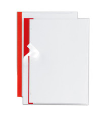 Cartellina Poli 200 - 21 x 29,7 cm - PP - trasparente buccia - dorso rosso - Sei Rota - conf. 10 pezzi Cartellina Poli 200 - 21 x 29,7 cm - PP - trasparente buccia - dorso rosso - Sei Rota - conf. 10 pezzi