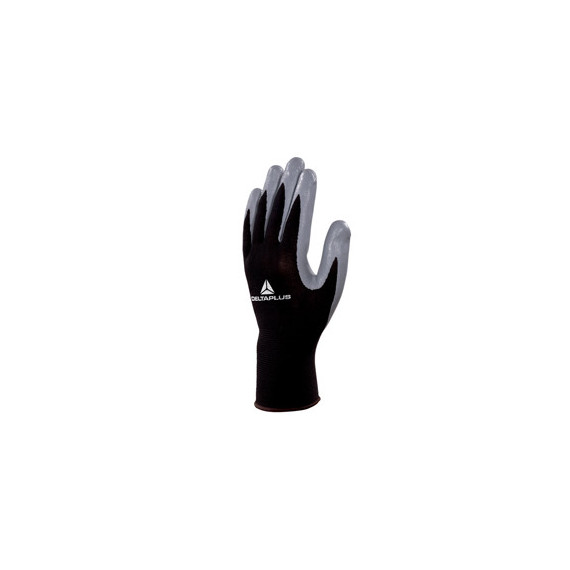Guanti di precisione VE712GR - poliestere - palmo in nitrile - taglia 07 - nero/grigio - Deltaplus Guanti di precisione VE712GR - poliestere - palmo in nitrile - taglia 07 - nero/grigio - Deltaplus