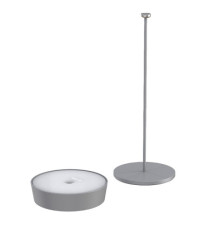 Lampada da tavolo 901 - c/aggancio magnetico - 10 x 30 cm - alluminio - grigio - Palmina