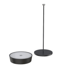 Lampada da tavolo 901 - c/aggancio magnetico - 10 x 30 cm - alluminio - nero - Palmina