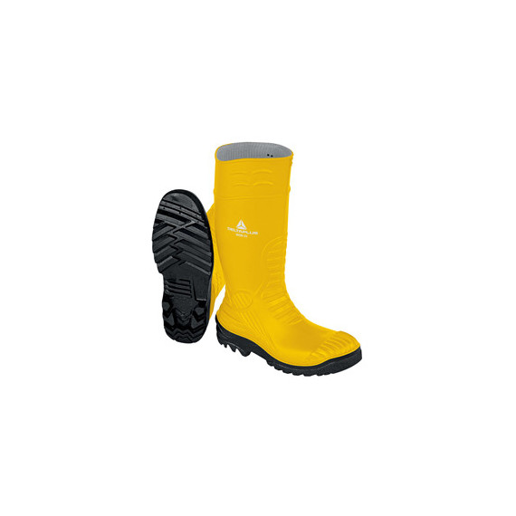 Stivali di sicurezza Iron S5 SRC - taglia 42 - PVC - giallo - Deltaplus Stivali di sicurezza Iron S5 SRC - taglia 42 - PVC - giallo - Deltaplus