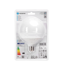 Lampadina led G120 20W attacco E27 2060 lumen 3000K luce calda misura D120xH157mm Equivale a 129w a incandescenza