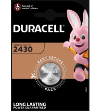 Batteria Duracell 2430 CR2430 3v Batterie Specialistiche 2430 a bottone al litio da 3V Garantiscono una durata fino a 10 anni Batteria Duracell 2430 CR2430 3v Batterie Specialistiche 2430 a bottone al litio da 3V Garantiscono una durata fino a 10 anni