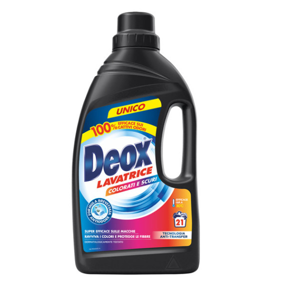 Detersivo lavatrice Deox Colorati e Scuri - 1,5 L - Deox Detersivo lavatrice Deox Colorati e Scuri - 1,5 L - Deox