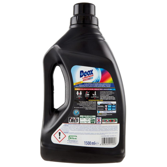 Detersivo lavatrice Deox Colorati e Scuri - 1,5 L - Deox Detersivo lavatrice Deox Colorati e Scuri - 1,5 L - Deox