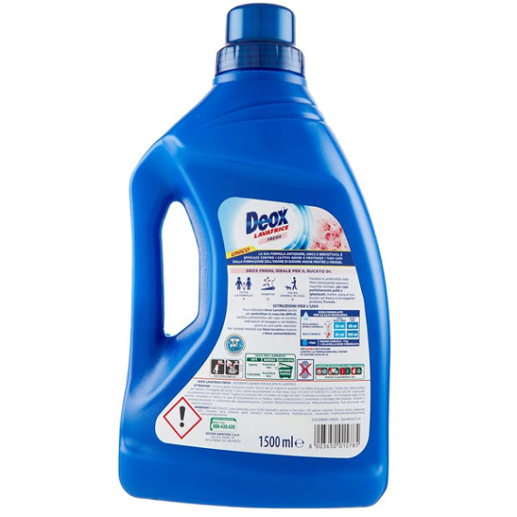 Detersivo lavatrice Deox Fresh - 1,5 L - Deox Detersivo lavatrice Deox Fresh - 1,5 L - Deox