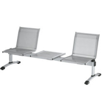 Panca attesa Plexus PS2PT - 2 posti - con tavolo - senza braccioli - grigio - Unisit Panca attesa Plexus PS2PT - 2 posti - con tavolo - senza braccioli - grigio - Unisit