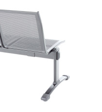 Panca attesa Plexus PS2PT - 2 posti - con tavolo - senza braccioli - grigio - Unisit Panca attesa Plexus PS2PT - 2 posti - con tavolo - senza braccioli - grigio - Unisit