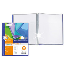 Portalistini Asso TI - personalizzabile - PP liscio - 15 x 21 cm - 20 buste -  blu - Sei Rota Portalistini Asso TI - personalizzabile - PP liscio - 15 x 21 cm - 20 buste -  blu - Sei Rota