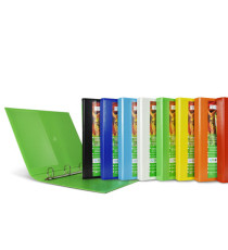 Raccoglitore personalizzabile Nettuno Ti - 4 anelli a D 30 mm - dorso 3,5 cm -  22x30 cm - colori assortiti - Sei Rota