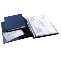 Raccoglitore Sanremo 2000 - 4 anelli a D 40 mm - dorso 5,5 cm - 30 x 42 cm (libro) - blu - Sei Rota