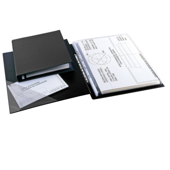 Raccoglitore Sanremo 2000 - 4 anelli a D 40 mm - dorso 5,5 cm - 30 x 42 cm (libro) - nero - Sei Rota Raccoglitore Sanremo 2000 - 4 anelli a D 40 mm - dorso 5,5 cm - 30 x 42 cm (libro) - nero - Sei Rota