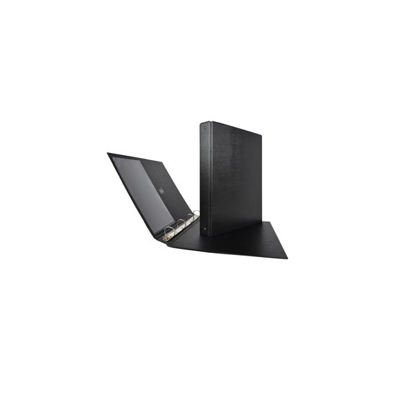 Raccoglitore Stelvio - 4 anelli a R 25 mm - dorso 3 cm - 22 x 30 cm - nero - Sei Rota Raccoglitore Stelvio - 4 anelli a R 25 mm - dorso 3 cm - 22 x 30 cm - nero - Sei Rota