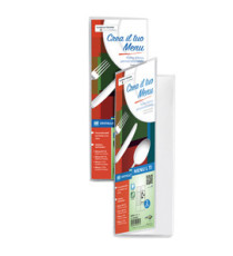 Portamenù L TI4 - personalizzabile - 4 buste 11 x 30 cm - Sei Rota