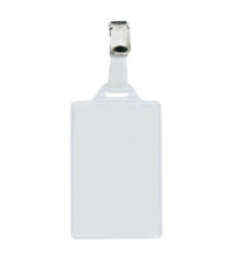 Portanome Pass 1E - clip in metallo - c/cartoncino - 5,5 x 8,5 cm - verticale - Sei Rota - conf. 100 pezzi