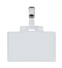 Portanome Pass 3E - clip in metallo - 9,5 x 6 cm - PVC - Sei Rota - conf. 10 pezzi