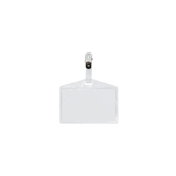 Portanome Pass 3P - clip in metallo - senza cartoncino - 9,5 x 6 cm - PP - buccia - Sei Rota - conf. 10 pezzi Portanome Pass 3P - clip in metallo - senza cartoncino - 9,5 x 6 cm - PP - buccia - Sei Rota - conf. 10 pezzi