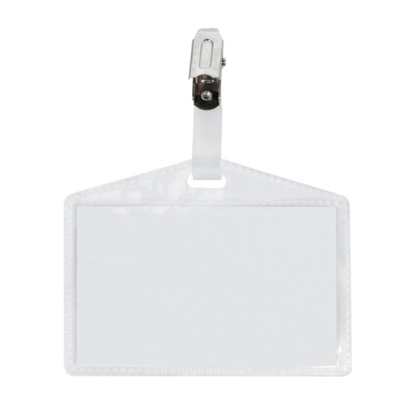Portanome Pass 3P - clip in metallo - senza cartoncino - 9,5 x 6 cm - PP - buccia - Sei Rota - conf. 10 pezzi Portanome Pass 3P - clip in metallo - senza cartoncino - 9,5 x 6 cm - PP - buccia - Sei Rota - conf. 10 pezzi