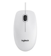 Mouse Logitech B100 ottico bianco 910-003360 con cavo usb 2.0 da 180cm - uso ambidestro - 2 pulsanti + rotella compatti Mouse Logitech B100 ottico bianco 910-003360 con cavo usb 2.0 da 180cm - uso ambidestro - 2 pulsanti + rotella compatti