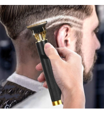 Tagliacapelli e regolabarba T9 black - rifinitore professionale ricaricabile in acciaio inox 4 misure di taglio - superpotente
