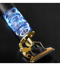 Tagliacapelli e regolabarba T9 black - rifinitore professionale ricaricabile in acciaio inox 4 misure di taglio - superpotente