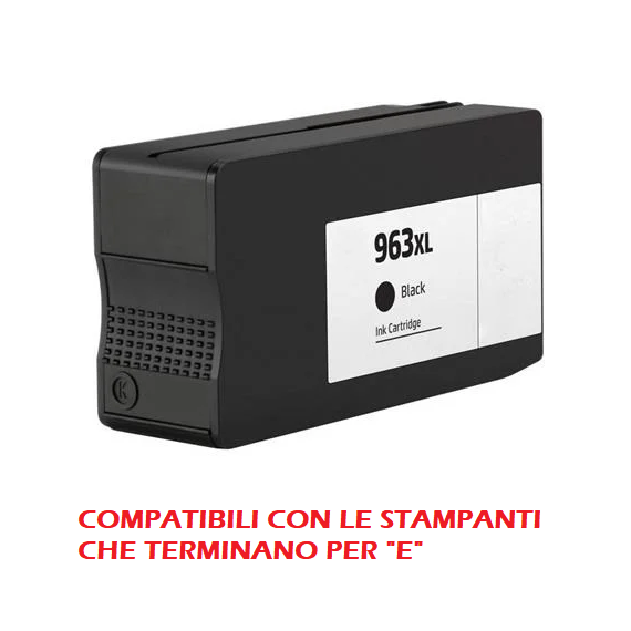 Cartuccia HP 963XL nera 3JA30AE rigenerata con chip aggiornato per Hp 9010,9012,9014,9015e,9025e 2000 pagine Cartuccia HP 963XL nera 3JA30AE rigenerata con chip aggiornato per Hp 9010,9012,9014,9015e,9025e 2000 pagine