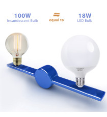 Lampadina led G120 18W attacco E27 1840 lumen - 6500K luce fredda D120Hx157mm equivale a 117wa incandescenza a incandescenza